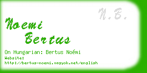 noemi bertus business card